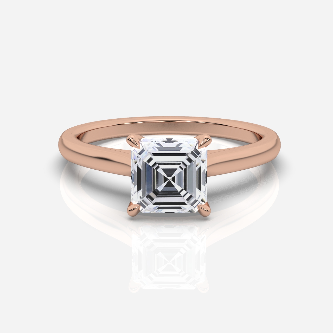Ella Cathedral Solitaire Asscher